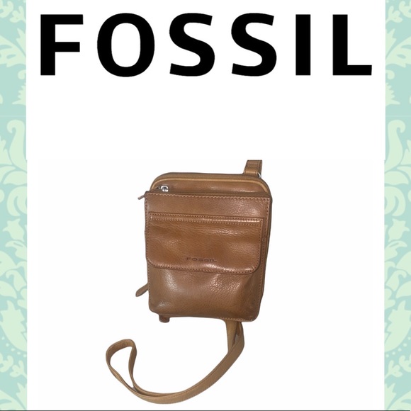 Fossil Tan Leather Crossbody Bag - Picture 6 of 6